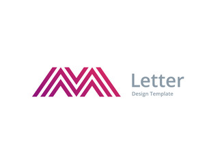 Letter M logo icon design template elements