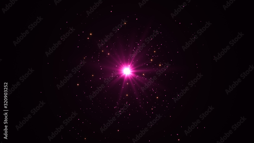 Poster valentines day wallpaper. abstract explosion background. exploding particles. pink color