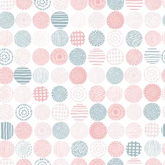 Tapeten Minimalistic seamless pattern. Vector hand drawn illustration in pastel colors. A simple background is ideal for printing, textiles, fabric, wallpaper, wrapping paper, scrubbing, etc. © Світлана Харчук