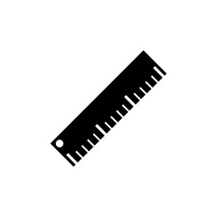 Ruler icon, logo isolated on white background