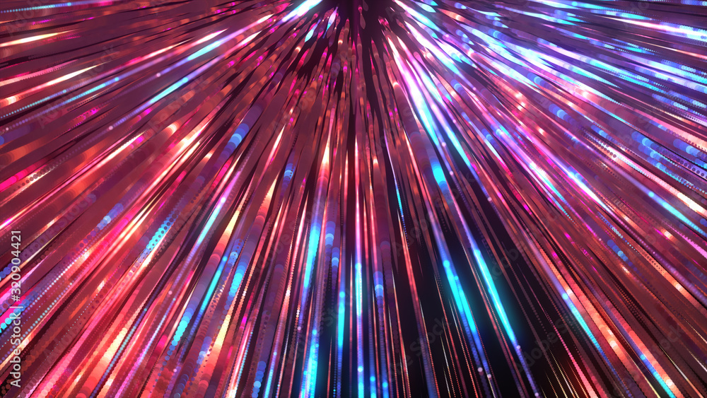 Poster abstract explosion background. exploding particles. multicolored wallpaper.