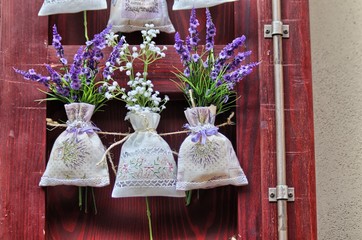 Bags filled with the fragrance of lavender flowers