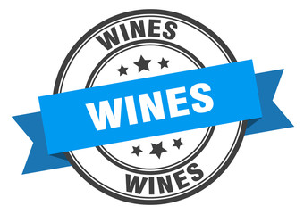 wines label. winesround band sign. wines stamp