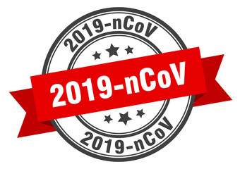 2019-ncov label. 2019-ncovround band sign. 2019-ncov stamp