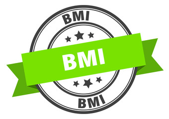 bmi label. bmiround band sign. bmi stamp