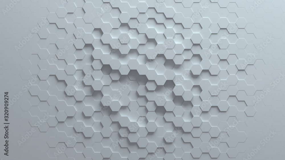 Poster abstract bright creative background. modern clean minimalistic design. hexagonal geometric structure