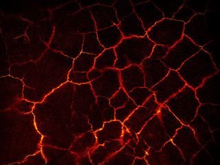 Heat red cracked ground texture