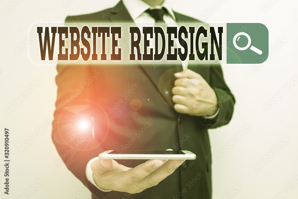 Canvas Prints word writing text website redesign. business photo showcasing modernize improver or evamp your websi
