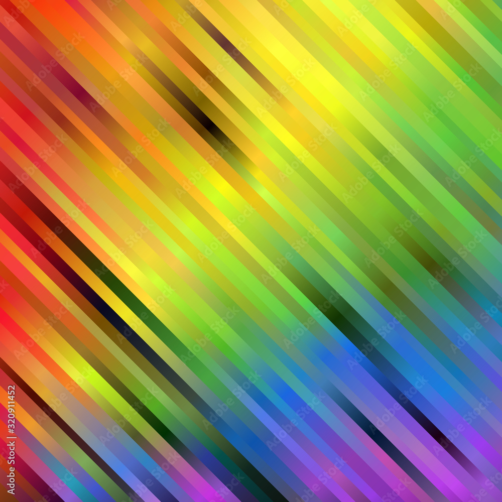 Poster rainbow spectrum background of blurred diagonal stripes. abstract vector backdrop