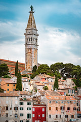 Obraz premium Rovinj Croatia Adriatic sea cityscape long exposure summer