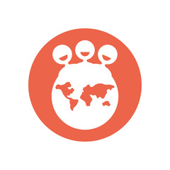 Obraz premium Avatars people and world of zero discrimination day vector design