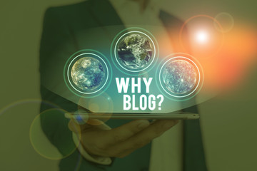 Text sign showing Why Blogquestion. Business photo text reason why regularly records their thoughts...