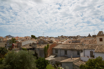 View over city
