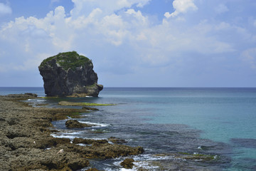 Scenic shot of coast in Kenting National Park