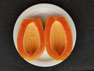 The papaya (Carica papaya) (from Carib via Spanish), papaw, or pawpaw is the fruit of the plant...