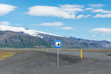 The ring road near Skaftafell in south Iceland