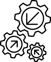 Integration icon, vector illustration