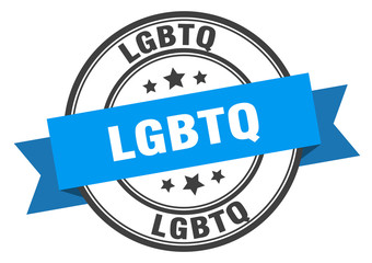 lgbtq label. lgbtqround band sign. lgbtq stamp