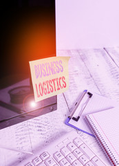Handwriting text writing Business Logistics. Conceptual photo concerned with materials procurement...