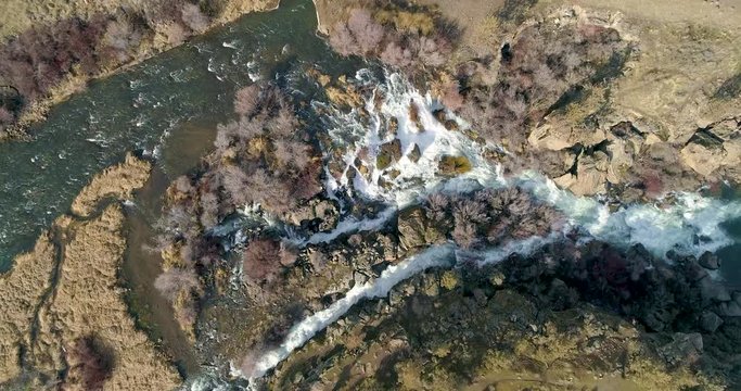 Cline Falls on the Deschutes River in Redmond Oregon, Bend 