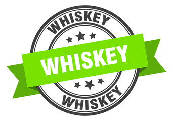 whiskey label. whiskeyround band sign. whiskey stamp