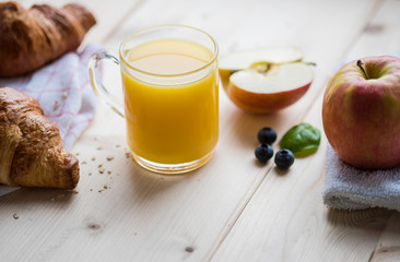 Healthy orange juice delicious for breakfast