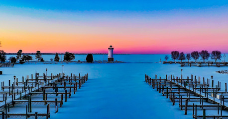 Obraz premium Peaceful Winter Blues