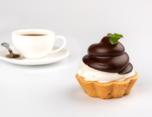 cup of coffee and cake