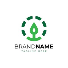 Simple tree icon logo design template/pine tree symbol