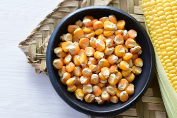Diversity of very colorful, organic and natural ears
