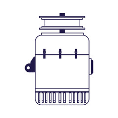 car alternator icon, flat design