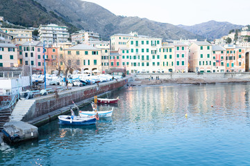 Genova Nervi is a rustic seaside Italian town in Italian Riviera
