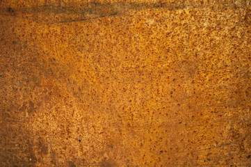 brown rust on metal