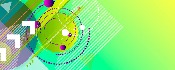 Obraz premium Green and yellow lines and points white background. Banner summer ecology poster triangle vector futuristic light minimal geometric