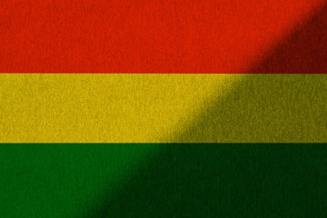 Green yellow red reggae background on canvas texture