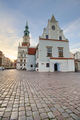 Fototapeta na wymiar City center and town hall - Poznan - Poland
