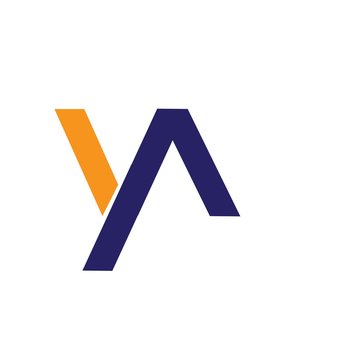 letter ya logo vector