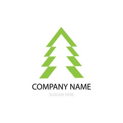 Obraz premium cedar tree logo vector