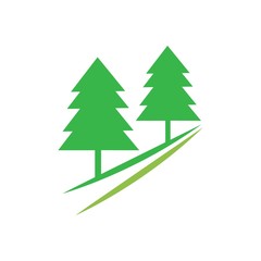 cedar tree logo vector