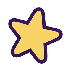 star decoration glowing ornament icon