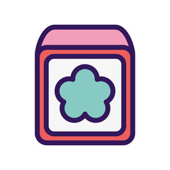 kids toy, cube block icon design