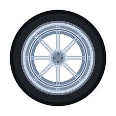 Obraz premium car tire icon, colorful design