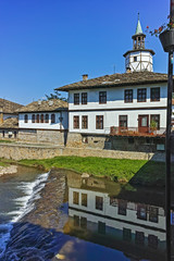 Medieval clock Tower in town of Tryavna, Bulgaria