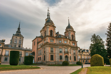 Fototapeta na wymiar Royal palace of La Granja de San Ildefonso
