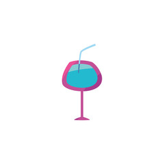 Isolated alcohol cocktail vector design