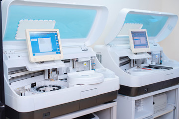 Laboratory workstation of biochemical and immunological analyzes.