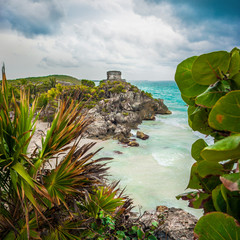 God of Winds Temple at Tulum in Mexico