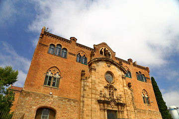 Hospital of the Holy Cross and Saint Paul de la Santa Creu i Sant Pau, Barcelona, Spain by Lluis Domenech i Montaner in barcelona 