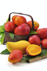 Irwin mango on the white background