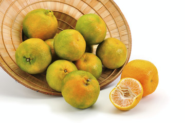 Orange in the straw hat